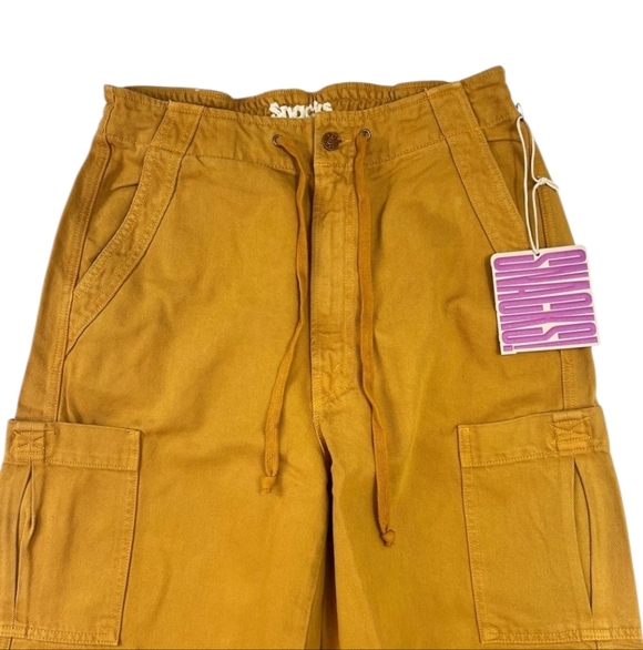Mother The Munchie Nerdy Cargo Pants Wood Thrush Womens NEW - Picture 4 of 7